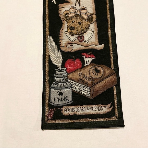 Vintage The Lesson Classroom Bedroom Tapestry Wall Hanging Banner Boyds Bears - Picture 5 of 16